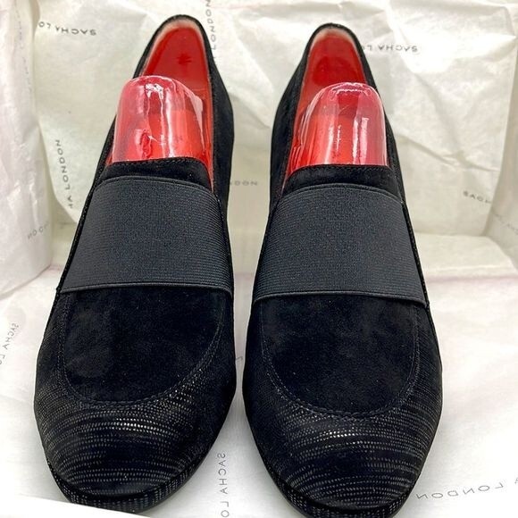 NEW IN BOX Sacha London FRAN Leather 3” Pump Heels - Picture 3 of 15